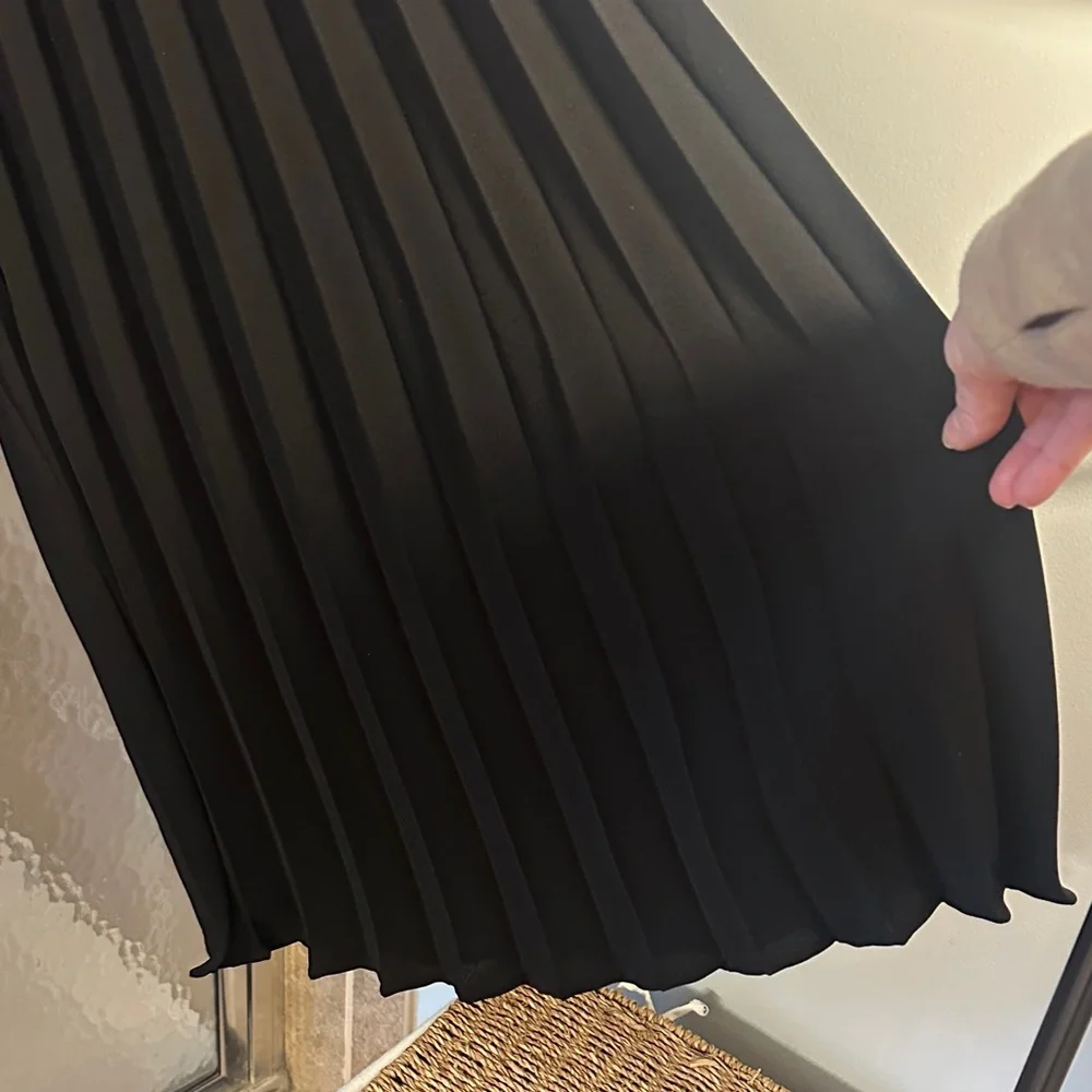 Zara Black Wide Leg Pants - Picture 3 of 4